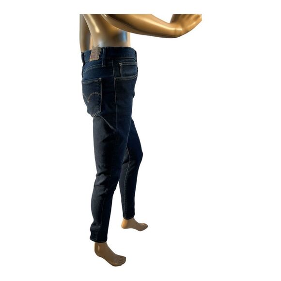 Levi Strauss 720 High Rise Super Skinny Crop Jeans Women's Size 29 Dark Blue - Picture 4 of 14
